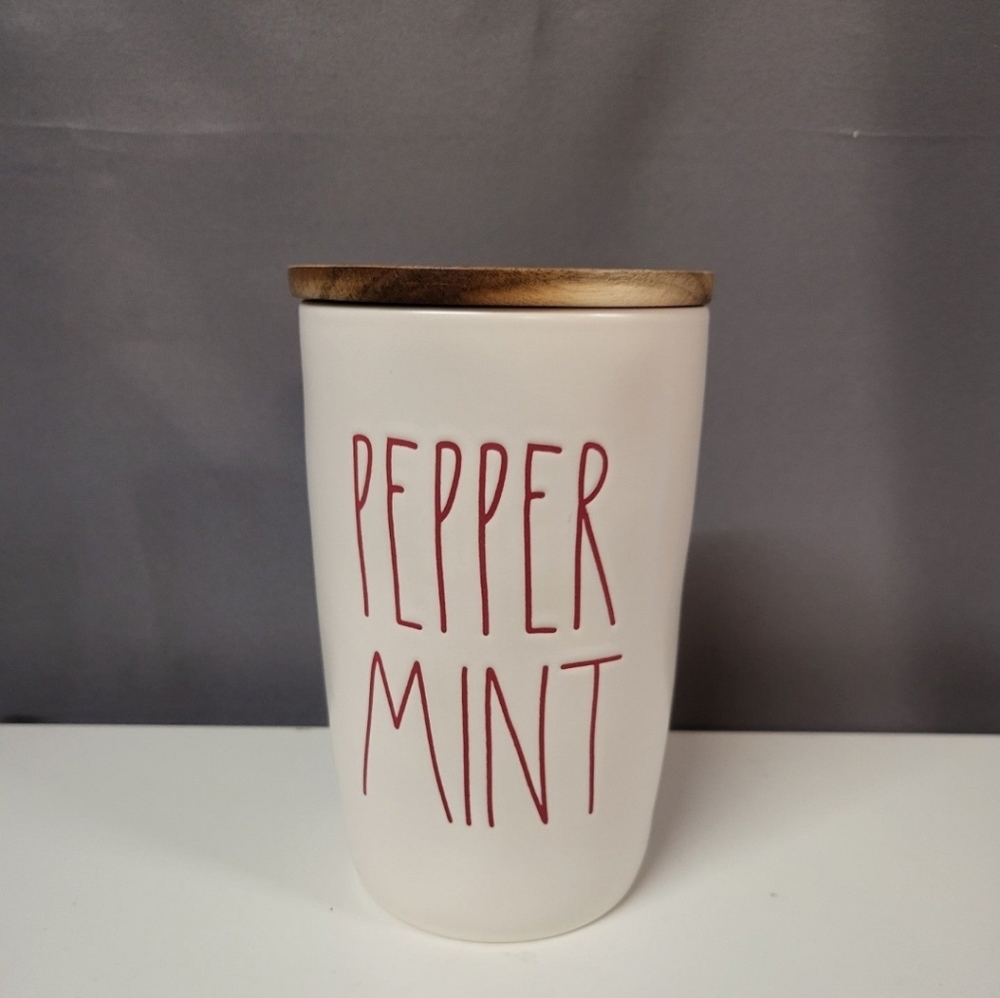 Rae Dunn PEPPER MINT Cellar